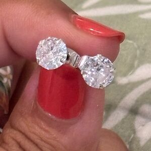 Elegant Silver Stud Earrings